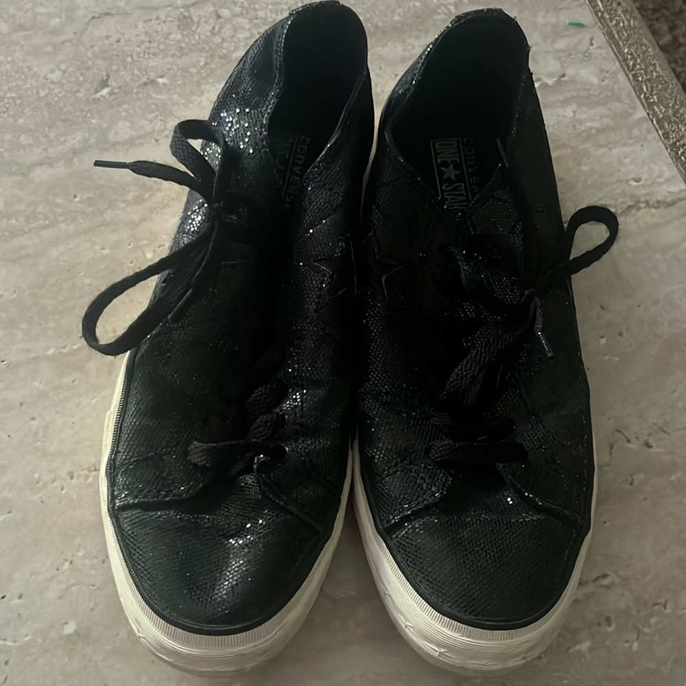 Black glitter Converse size 9.5